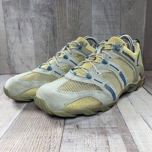 Merrell Continuum Waterproof Multi Sport Womens Hiking Shoes Yellow Gray Size 10